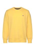 Reg Shield C-Neck Sweat Tops Sweatshirts & Hoodies Sweatshirts Yellow ...