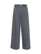 Belmagz Hw Pants Bottoms Trousers Wide Leg Grey Gestuz