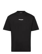 Essentials Puff Logo Tshirt Tops T-Kortærmet Skjorte Black SIXTH JUNE