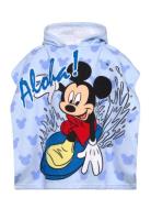 Towel Home Bath Time Bath Poncho Blue Mickey Mouse