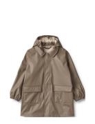 Rainwear Long Jacket Finley Outerwear Rainwear Jackets Brown Wheat