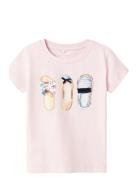 Nmfdessy Ss Top Tops T-Kortærmet Skjorte Pink Name It