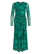 Viwilina L/S Maxi Dress/Dc/Ka Knælang Kjole Green Vila