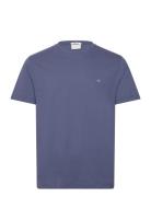 Reg Shield Ss T-Shirt Tops T-Kortærmet Skjorte Navy GANT