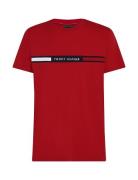 Hilfiger Chest Insert Tee Tops T-Kortærmet Skjorte Red Tommy Hilfiger