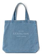 Washed Denim Shopper Shopper Taske Blue Lexington Clothing