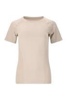 Halen W Seamless S/S Tee Tops T-shirts & Tops Short-sleeved Beige Endu...