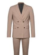 Plain Db Mens Suit - Normal Lenght Habit Beige Lindbergh