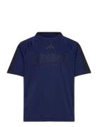 J Hot Tee Sport T-Kortærmet Skjorte Navy Adidas Sportswear