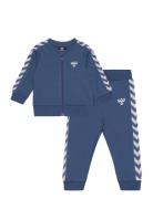 Hmlbille Tracksuit Sport Tracksuits Navy Hummel