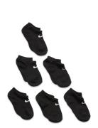 Nhn Nike 6 Pack No Show Sport Socks & Tights Socks Black Nike