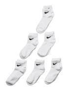 6Q-6Pk Quarter Sock Sport Socks & Tights Socks White Nike