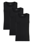 Tanktop3P Ribclassic Tops T-shirts Sleeveless Black BOSS