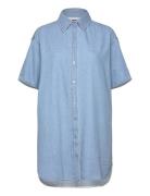 Ss Shirt Dress Ext Kort Kjole Blue Tommy Jeans