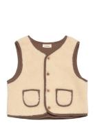 Nmnlajo Loose Vest Lil Tops Vests Beige Lil'Atelier