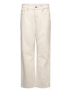 Grhamon Twill Raw Bottoms Jeans Regular Jeans Cream Grunt