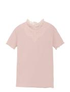 T-Shirt Ss Tops T-Kortærmet Skjorte Pink Creamie