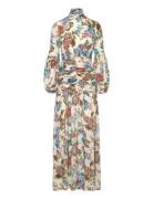 Thalia Draped Waist Maxi Dress Designers Maxi Dress Cream Malina