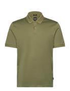 H-Parlay 432 Tops Polos Short-sleeved Khaki Green BOSS