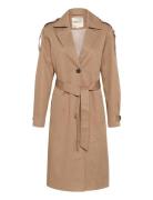 Crrea Trenchcoat Trenchcoat Frakke Beige Cream