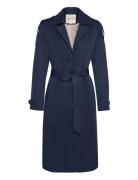 Crrea Trenchcoat Trenchcoat Frakke Navy Cream