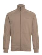 Liam Zip Jacket Designers Sweatshirts & Hoodies Sweatshirts Brown HUGO