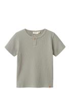 Nmmdiem Ss Top Lil Tops T-Kortærmet Skjorte Grey Lil'Atelier