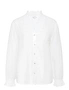 Cw-Rici - Blouse Tops Blouses Long-sleeved White Claire Woman