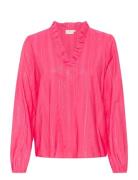 Kasanni Blouse Tops Blouses Long-sleeved Pink Kaffe