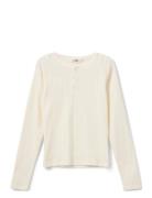 Petriciasy Pointelle Longsleeve Tee Tops T-shirts Long-sleeved T-Skjor...