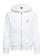 French Terry Full-Zip Hoodie Tops Sweatshirts & Hoodies Hoodies White ...