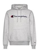 Hooded Sweatshirt Tops Sweatshirts & Hoodies Hoodies Grey Champion