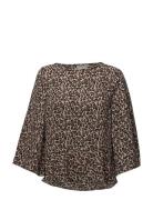 Oliana Blouse Tops Blouses Long-sleeved Brown InWear