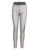 Crhansie Mesh Legging Bottoms Leggings Grey Cream