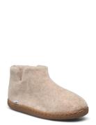 Slippers, High Slippers Hjemmesko Beige ENKEL Living