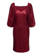 Sldalila Gausa Dress Kort Kjole Burgundy Soaked In Luxury