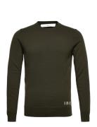 Leon Tops Knitwear Round Necks Khaki Green IRO