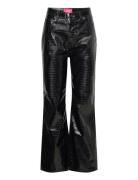 Jxkenya Hw Straight Faux Leat Pant Noos Bottoms Trousers Leather Leggi...