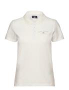 Katie Reg Cot Vin W Polo Tops T-shirts & Tops Polos White VINSON