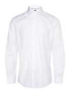 Plain Fine Shirt L/S Tops Shirts Business White Lindbergh