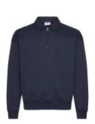 Sdowney Tops Sweatshirts & Hoodies Sweatshirts Navy Solid