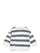 Striped Cotton-Blend Sweatshirt Tops Sweatshirts & Hoodies Sweatshirts...