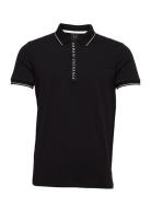 Polo Shirt Tops Polos Short-sleeved Black Armani Exchange