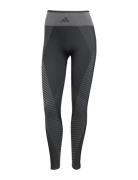 Knit 7/8 L Sport Sport Clothing Sport Tights Sport Training Tights Bla...