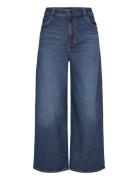 High-Rise Wide-Leg Cropped Jean Bottoms Jeans Wide Blue Lauren Ralph L...