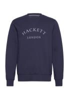 Heritage Ess Crew Designers Sweatshirts & Hoodies Sweatshirts Navy Hac...