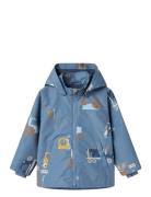 Nmmmax Li Jacket Aop Jakke Frakke Blue Name It