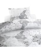 Duvet Cover Set Big World Grey Home Sleep Time Bed Sets Grey Borganäs ...
