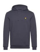 Tape Hoodie Tops Sweatshirts & Hoodies Hoodies Grey Lyle & Scott Sport