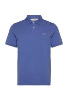 Slim Shield Ss Pique Polo Tops Polos Short-sleeved Blue GANT